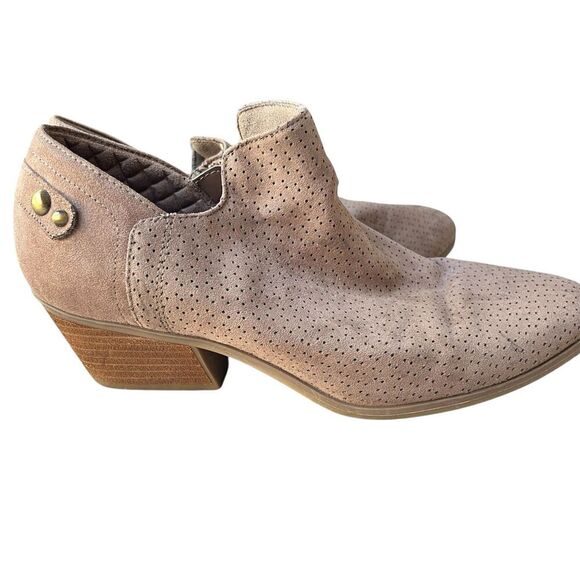 Dr Scholls Never End Ankle Boot Sz 9.5 Brown Camel Perforated - Picture 4 of 11